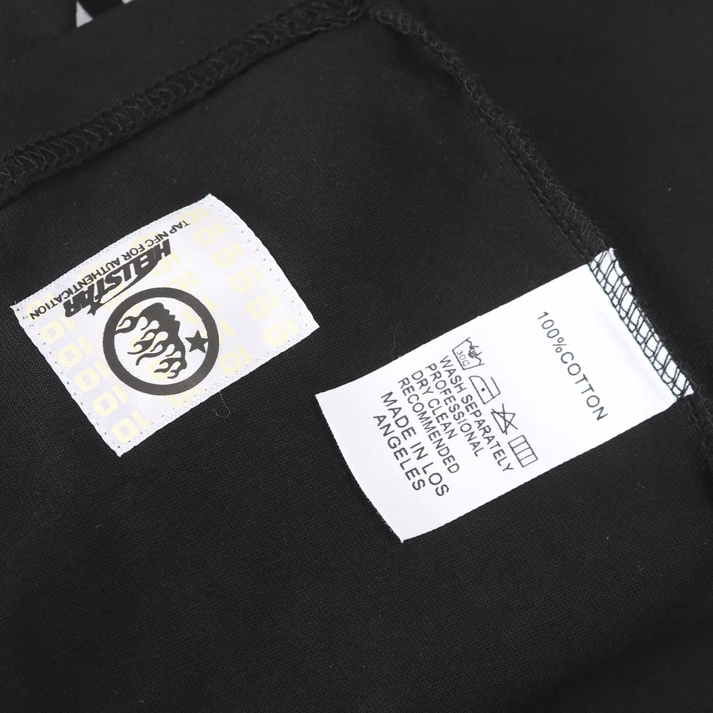 956# Black I P62 In Stock Hellstar T （fabric):32 250 Sizes（size）：S-M- L- X L （colour）： Black